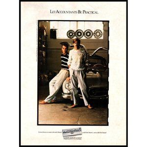 1989 JJ Cochran Vintage Print Ad Mercedes S Gull Wing Doors Roadster Wall Art
